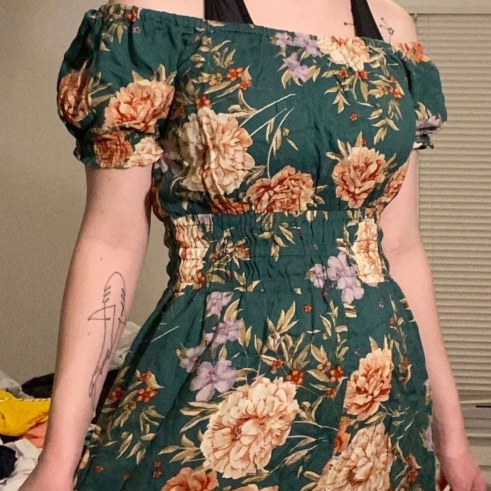 green romper